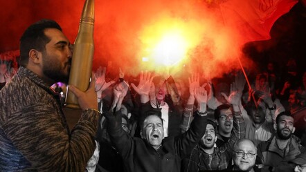 İran vurdu, Tahran sokakları kutlama yaptı - dunya