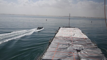 Türkiye'den Gazze'ye yardım eli: '9. İyilik Gemisi' Mısır'da - dunya