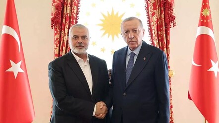 Hamas lideri Heniyye Erdoğan'ın