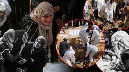 Refah'ta havadan katliam, Han Yunus'ta toplu mezar! Katledilen Filistinlilerin cesetleri bulundu - dunya