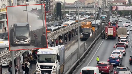 Metrobüste yangın çıktı, yolcular tahliye edildi - guncel