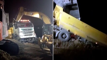 Felaketin eşiğinden dönüldü! İş makinesinin müdahalesi hayat kurtardı - yasam