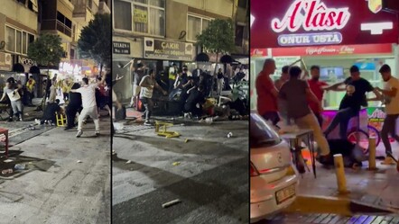 Göztepe Süper Lig'e çıktı, İzmir savaş alanına döndü! İş yerine sığınarak canını kurtardı - spor