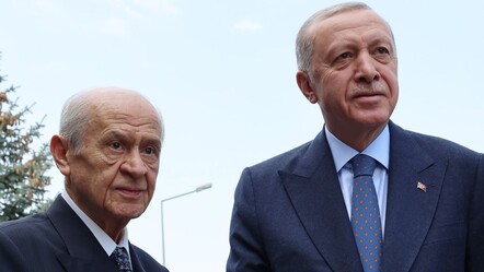Yerel seçim sonrası ilk yüz yüze görüşme! Bahçeli, Cumhurbaşkanı Erdoğan'ı ağırladı - politika