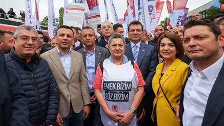 TSK'ya iftira atmıştı, 1 Mayıs'a damga vurdu! İmamoğlu ile Özel'e Fincancı tepkisi - ekonomi