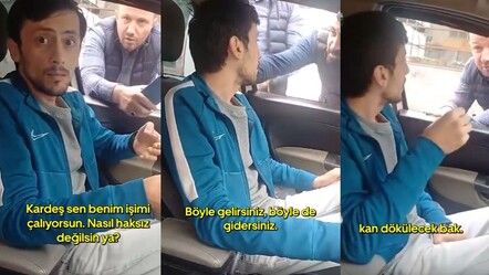 Taksiciler Martı TAG şoförünü çağırıp tehdit etti:
