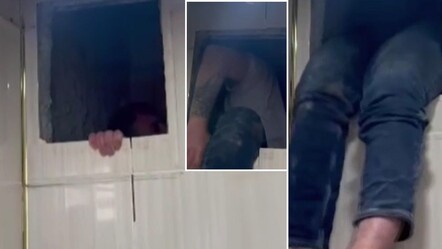 Firari hükümlü cezaevinden beter yerde yakalandı! Polis zor çıkardı - gundem