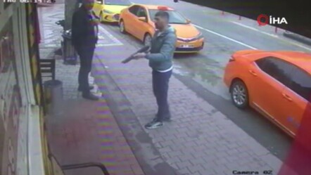 Ankara'da taksi durağına pompalı tüfekle saldırı! Neye uğradıklarını şaşırdılar - gundem