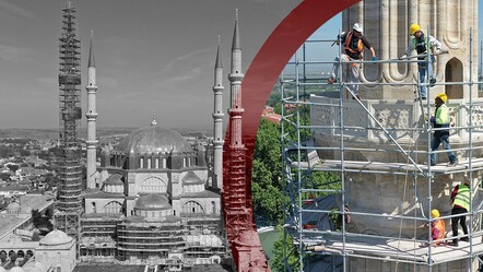 En çok minareleri yıpranmış! Selimiye Camisi'nde neler yapılıyor? - kultur-sanat