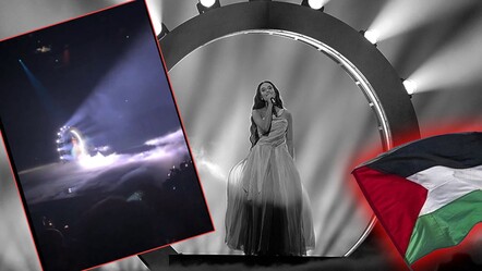 İsrail'in sahneye çıkması Eurovision'u karıştırdı! Protestolar şarkıyı gölgede bıraktı - magazin