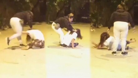 Sokak ortasında korku dolu anlar! Yerlerde sürükleyip darbetti - yasam