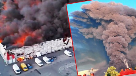 Polonya'da büyük yangın! 1.348 dükkan küle döndü - gundem