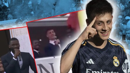 Rüdiger yine yaptı yapacağını... Real Madrid'in şampiyonluk kutlamasında Arda Güler sesleri - spor