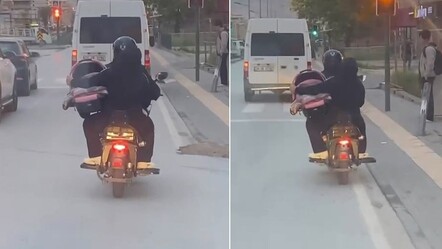 Trafikte 'pes' dedirten anlar! Bebeğinin canını hiçe saydı - gundem