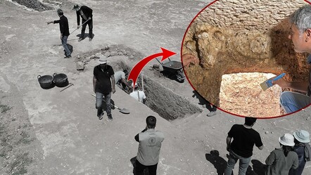 Tharsa kazılarında boğa başlı mezar odası ortaya çıktı - kultur-sanat