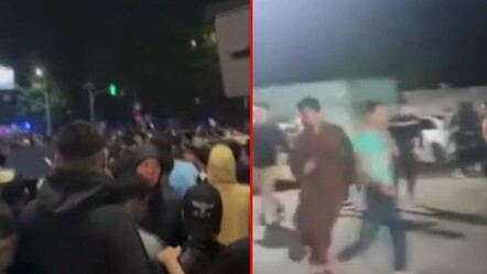 Otelin önü meydan muharebesine döndü! Kırgız gurup ile yabancı öğrenciler arasında arbede, 29 yaralı var - dunya