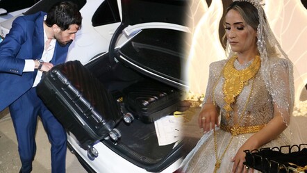 Şanlıurfa'da aşiret düğününde takılar valizlerle taşındı - gundem