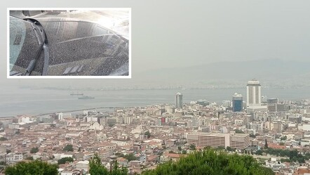 İzmir'i çöl tozu kapladı! Arabalara resmen çamur yağdı - gundem