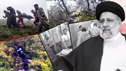 Reisi dahil beraberindeki heyetten kurtulan yok! İşte enkazdan en net görüntü - dunya