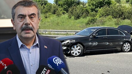 Milli Eğitim Bakanı’nın makam aracı TEM’de kaza yaptı - gundem