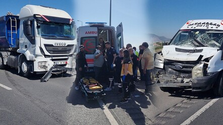 Tırın dorsesinden dökülenler zincirleme kazaya neden oldu: 11 yaralı - gundem