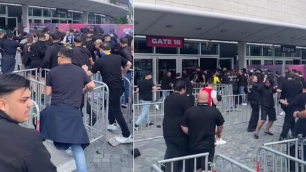 Berlin'de ortalık savaş alanına döndü! Fenerbahçe Beko - Panathinaikos maçı öncesi kavga çıktı - spor