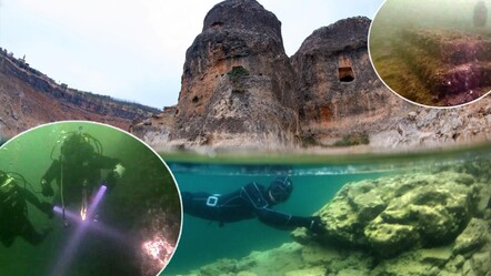 Baraj gölünün altına indiler, Diyarbakır'ın tarihi yapılarını görüntülediler - yasam