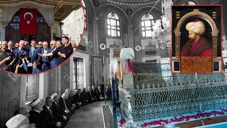 İstanbul'un fethi Fatih Sultan Mehmed'in kabri başında dualarla kutlandı! - kultur-sanat