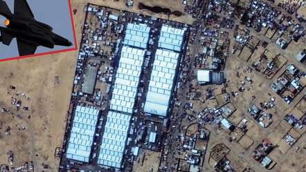 İsrail'in 45 sivili öldürdüğü kamp saldırının uydu görüntüleri ortaya çıktı! Dünya bu kareleri konuşuyor - gundem