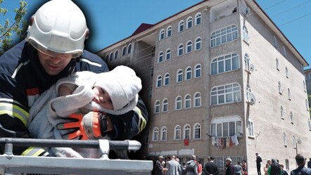 Erzurum'da korku dolu anlar! 5 katlı binanın merdiveni çöktü, ekipler mahsur kalanlar için harekete geçti - gundem