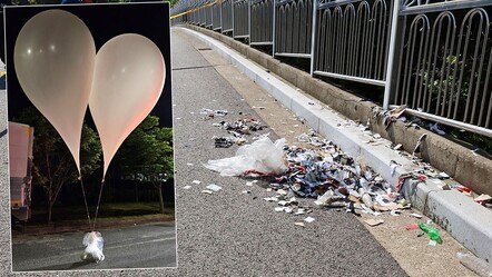 Pyongyang-Seul gerilimi! Çöp ve dışkı dolu 600 balon daha Güney Kore'de - dunya
