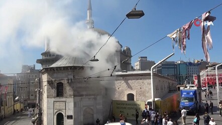 Taksim'in göbeğinde korkutan yangın! Patlama paniği kameralarda - gundem