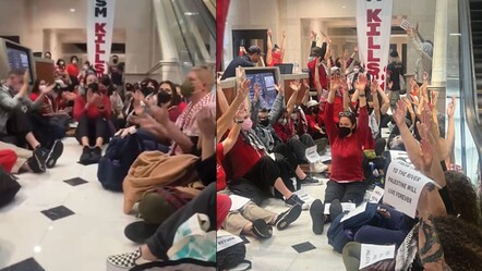 San Francisco'daki İsrail konsolosluğuna girerek İsrail'i protesto eden 70 kişi gözaltına alındı - dunya