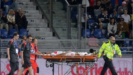 A Milli Takım'a EURO 2024 öncesi kötü haber! Ozan Kabak oyundan sedyeyle çıktı - spor