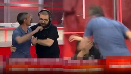 Canlı yayında skandal anlar! Zahide Yetiş'e çıkan baba, kızını herkesin gözü önünde dövdü - magazin
