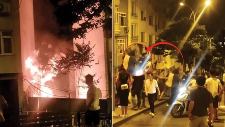 Beşiktaş'ta ilginç olay! Bir tarafta yangın bir tarafta kavga - dunya