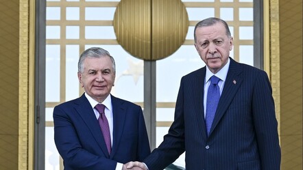 Cumhurbaşkanı Erdoğan ile Özbekistan Cumhurbaşkanı Şevket Mirziyoyev arasında tarihi görüşme! - gundem