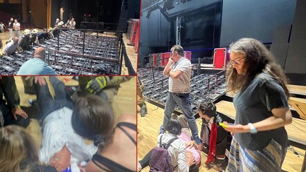 Şişli'de mezuniyet töreninde dev ekran öğrencilerin üzerine devrildi - gundem