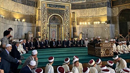 Hafızlar icazetlerini aldı! Erdoğan Ayasofya Camiindeki törene katıldı - gundem