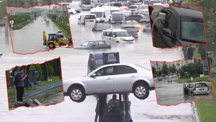Ankara yine sele teslim! Yollar göle döndü, vatandaşlar mahsur kaldı - gundem