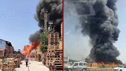 Gebze'de palet fabrikasında yangın! Dumanlar bölgeyi kapladı - gundem