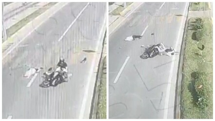 Motosiklet, yaya geçidinde bir kişinin ölümüne neden oldu: O anlar kamerada - gundem