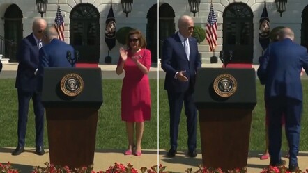 ABD Başkanı Biden'ın selamlaştığını unutup elini yeniden uzattığı anlar gündem oldu - dunya