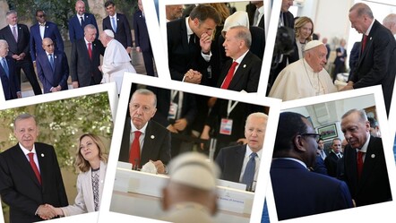 G7 Liderler Zirvesi'nde yoğun diplomasi! Aile fotoğrafında tüm gözler Erdoğan'ın üzerinde - dunya