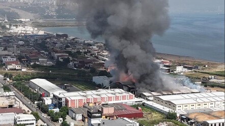 Samsun'da yangın söndürüldükten sonra beton bloğun çökmesiyle 7 itfaiye eri yaralandı - gundem