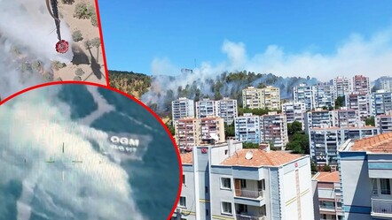 İzmir'in 4 ilçesinde yangın! Yerleşim yerlerine çok yaklaşan alevler kontrol altına alındı - gundem