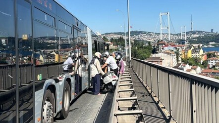 15 Temmuz Şehitler Köprüsü'nde trafik kazası! Metrobüs'ün karıştığı kazada 1 yaralı var - gundem