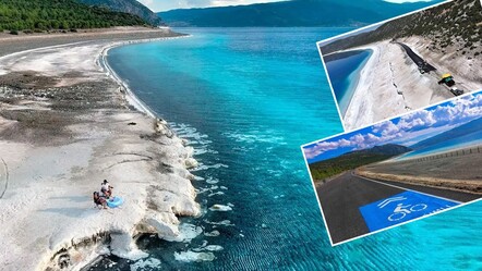 Salda Gölü'ne yapılan yol eleştirilere neden olmuştu! Valilik'ten açıklama geldi - ekonomi