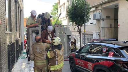 İstanbul Şişli'de 5 katlı binada yangın! - haberler