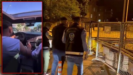 Yer: Küçükçekmece... Skandal görüntüler! Elinde silahla araç sürüp yoldan geçenleri korkuttu - gundem